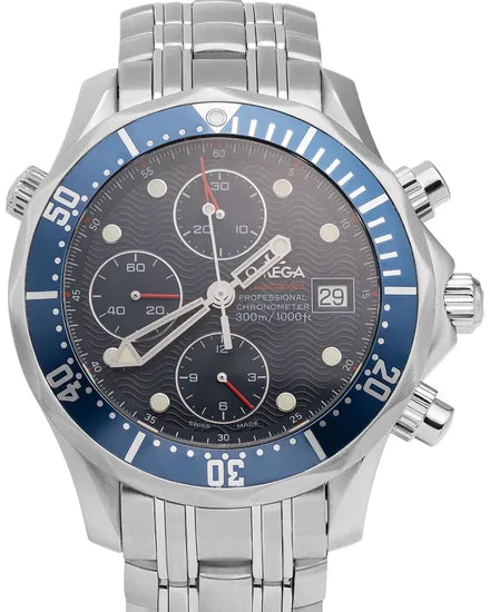 Omega Seamaster Diver 300M Chronometer 41.5MM Blue Dial Steel Bracelet (2225.80)
