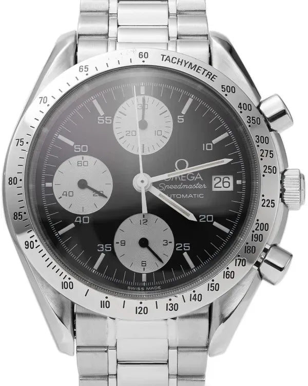 Omega Speedmaster Date Chronograph 39MM Black Dial Steel Bracelet (3511.80.00)