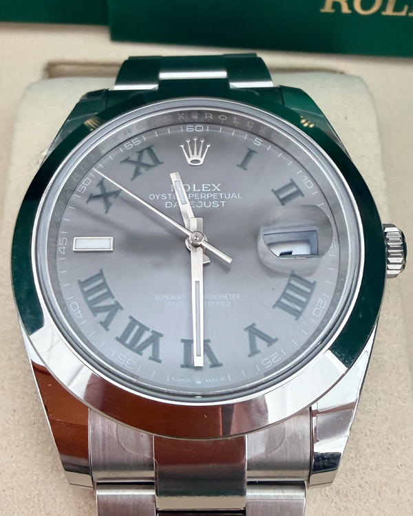 2026 Rolex Datejust "Wimbledon" 41MM Slate Dial Oyster Bracelet (126300)