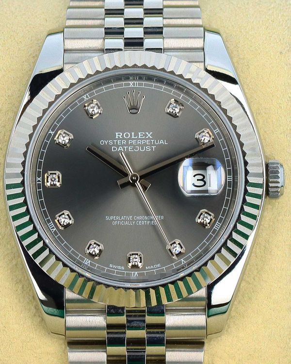 Rolex Datejust 41MM Rhodium Dial Jubilee Bracelet (126334)