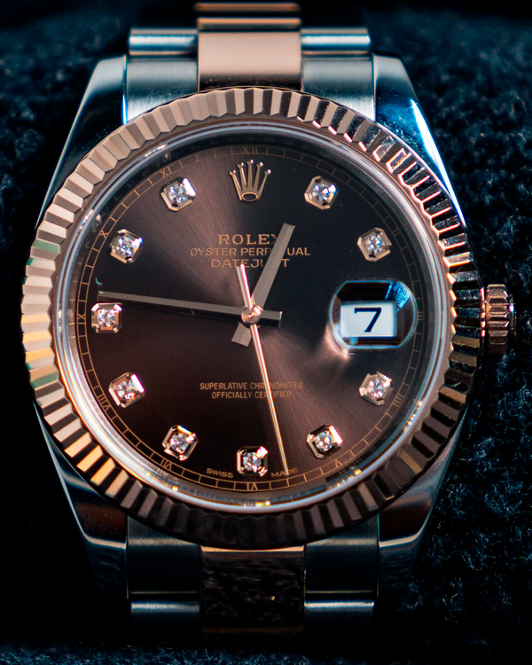 2023 Rolex Datejust 41MM Chocolate Dial Two-Tone Oyster Bracelet (126331)