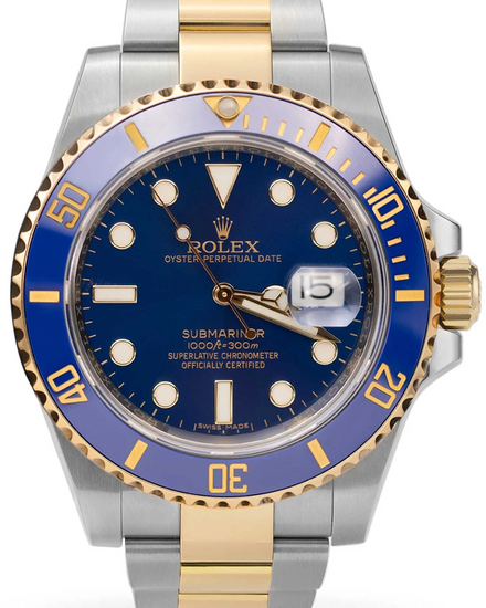 Rolex Submariner Date "Bluesy" 40MM Blue Dial Two-Tone Oyster Bracelet (16613T)