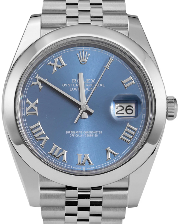 2021 Rolex Datejust 41MM Blue Dial Jubilee Bracelet (126300)