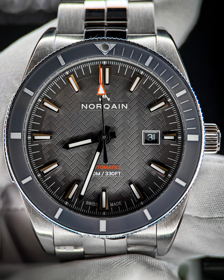 No Reserve - 2023 Norqain Adventure Sport 42MM Grey Dial Steel Bracelet (N1000C03A/G101)