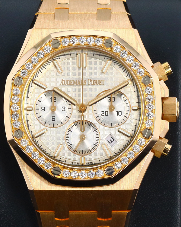 Audemars Piguet Royal Oak Chronograph 38MM Silver Dial Rose Gold Bracelet (26715OR.ZZ.1356OR.01)