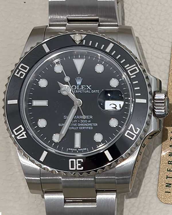 2013 Rolex Submariner Date 40MM Black Dial Oyster Bracelet (116610)