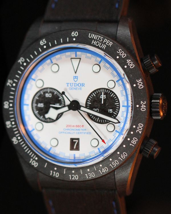 2025 Tudor Black Bay Chrono "Carbon 25" L.E. 42MM White Dial Rubber Strap (79377KN)