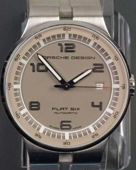 2021 Porsche Design Flat Six 40MM Grey Dial Rubber Strap (P.635141541263)