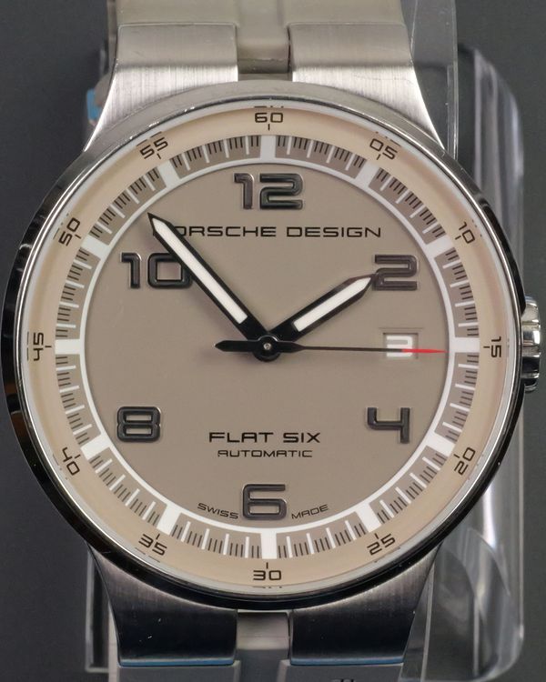 2021 Porsche Design Flat Six 40MM Grey Dial Rubber Strap (P.635141541263)