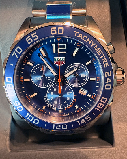 No Reserve - Tag Heuer Formula 1 43MM Quartz Blue Dial Steel Bracelet (CAZ1014.BA0842)