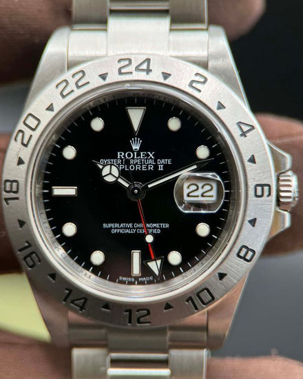 2008 Rolex Explorer II 40MM Black Dial Oyster Bracelet (16570)