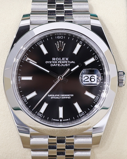 2025 Rolex Datejust 41MM Black Dial Jubilee Bracelet (126300)