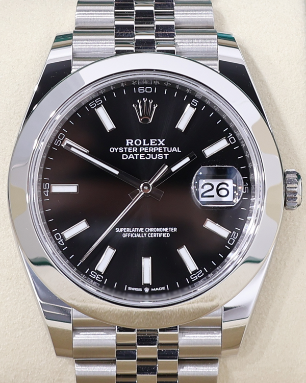 2025 Rolex Datejust 41MM Black Dial Jubilee Bracelet (126300)