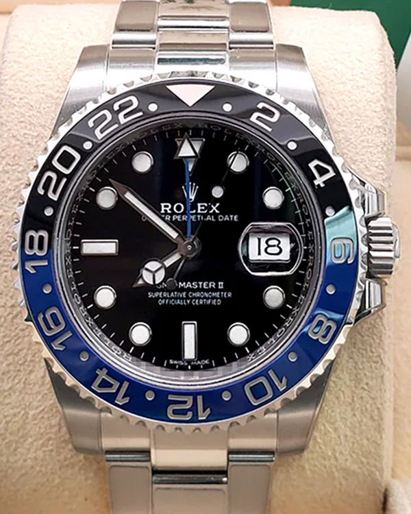 2018 Rolex GMT-Master II "Batman" 40MM Black Dial Oyster Bracelet (116710BLNR)