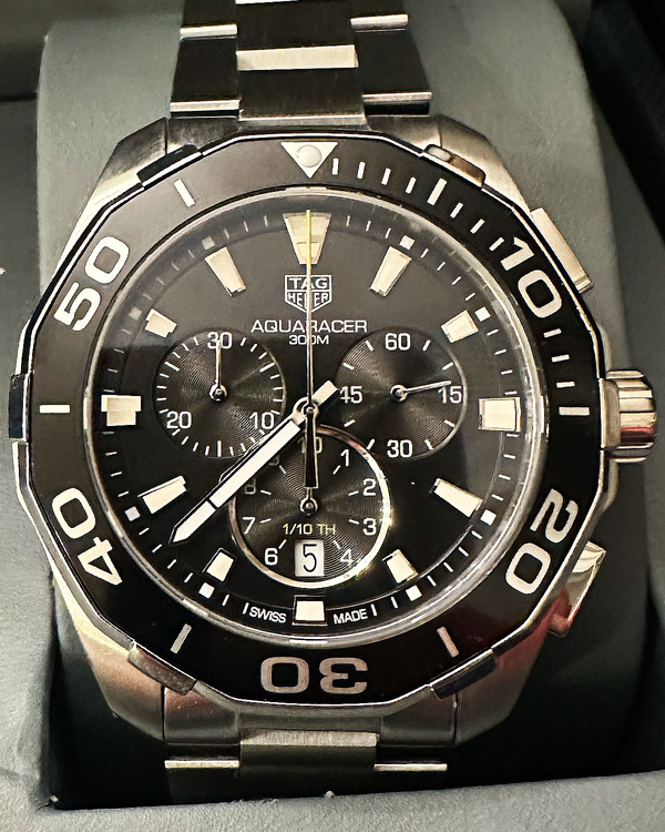 Tag Heuer Aquaracer 300M 43MM Quartz Steel Black Dial (CAY111A.BA0927)