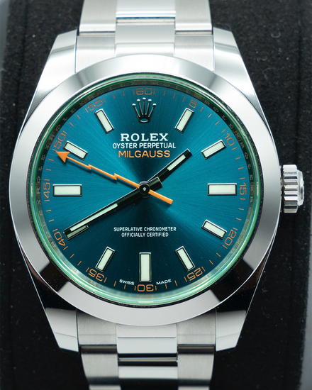 2022 Rolex Milgauss 40MM Blue Dial Oyster Bracelet (116400GV)