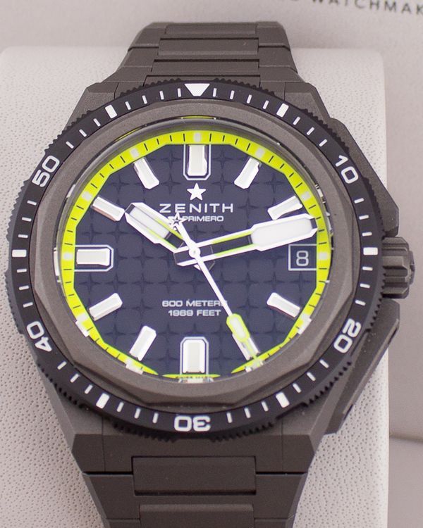 2024 Zenith Defy Extreme Diver 42.5MM Black Dial Titanium Bracelet (97.9600.3620/21.I300)