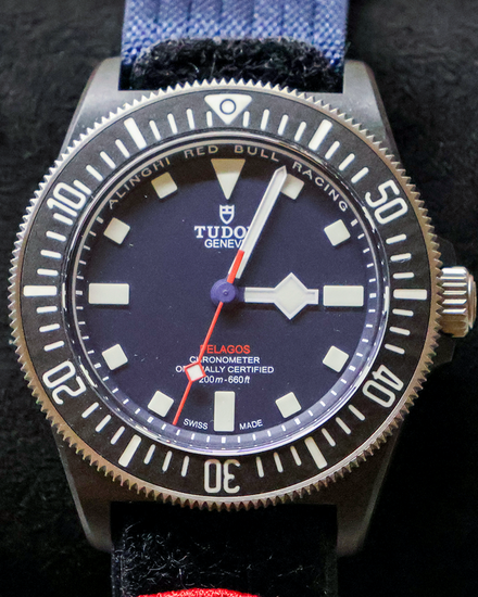 2023 Tudor Pelagos FXD "Alinghi Red Bull Racing" 42MM Blue Dial Textile Strap (25707KN)