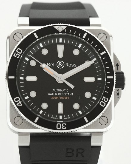 2024 Bell & Ross BR 03-92 Diver 42MM Black Dial Rubber Strap (BR0392-D-BL-ST/SRB)
