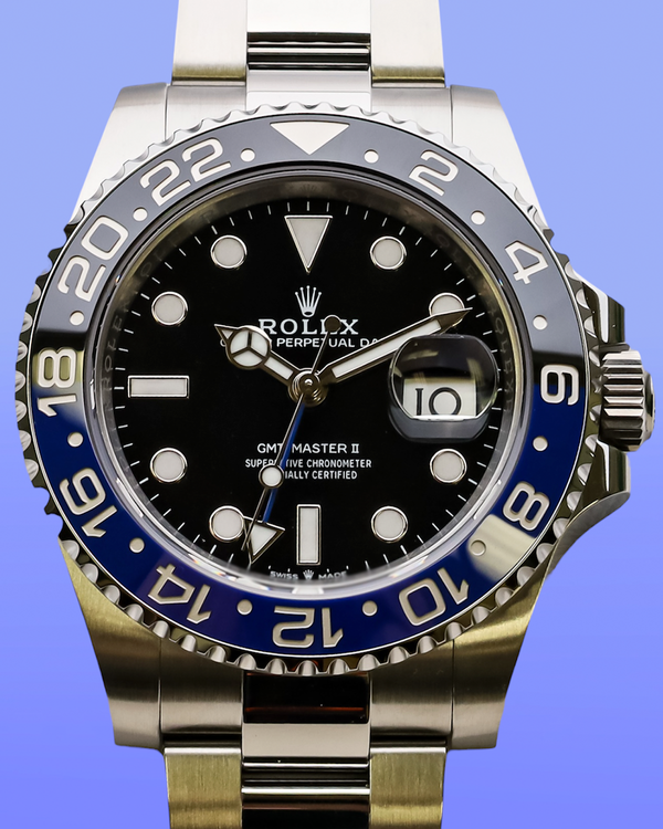 2025 Rolex GMT-Master II "Batman" 40MM Black Dial Oyster Bracelet (126710BLNR)