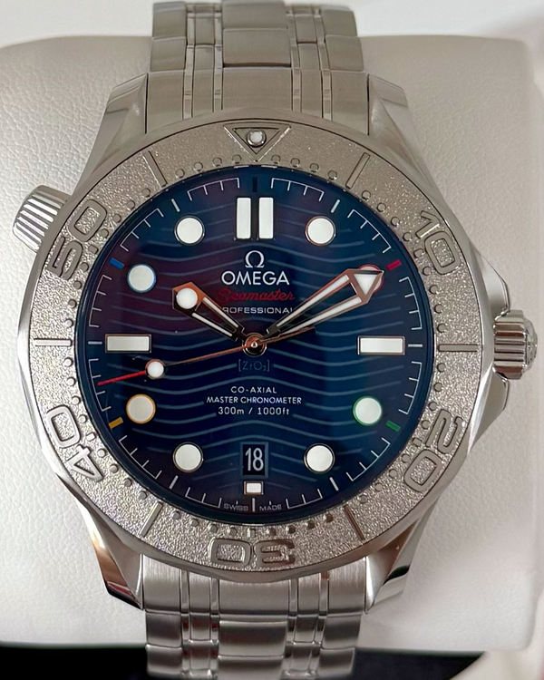 2022 Omega Seamaster Diver 300M "Beijing 2022" S.E. 42MM Blue Dial Steel Bracelet (522.30.42.20.03.001)