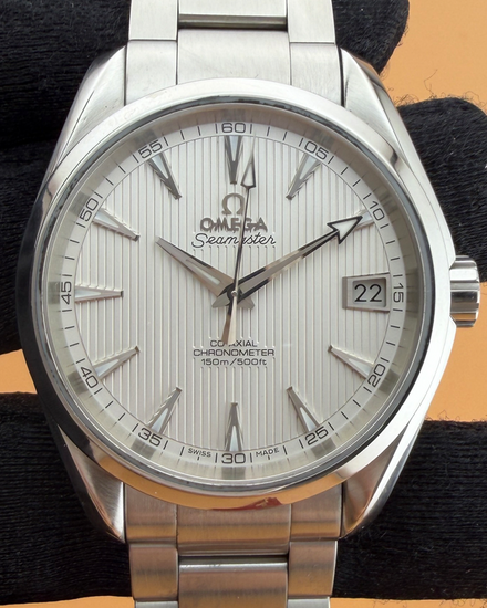 2015 Omega Seamaster Aqua Terra 150M 38.5MM Silver Dial Steel Bracelet (231.10.39.21.02.001)