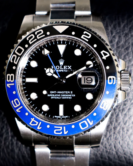 Rolex GMT-Master II "Batman" 40MM Black Dial Oyster Bracelet (116710BLNR)