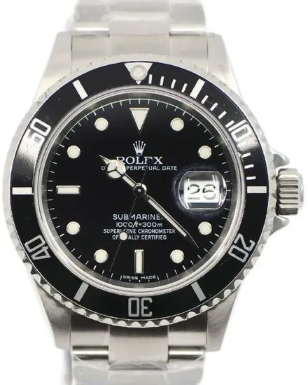 Rolex Submariner Date 40MM Black Dial Oyster Bracelet (16610)