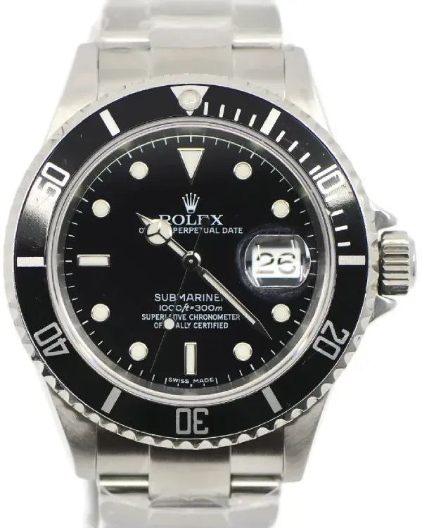 Rolex Submariner Date 40MM Black Dial Oyster Bracelet (16610)