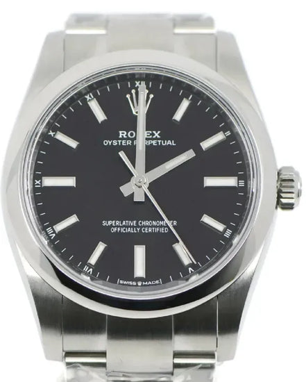 2024 Rolex Oyster Perpetual 34MM Black Dial Oyster Bracelet (124200)