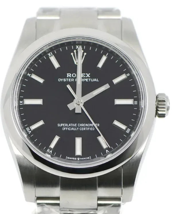 2024 Rolex Oyster Perpetual 34MM Black Dial Oyster Bracelet (124200)