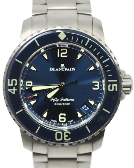 2025 Blancpain Fifty Fathoms 42MM Blue Dial Titanium Bracelet (5010-12B40-98S)