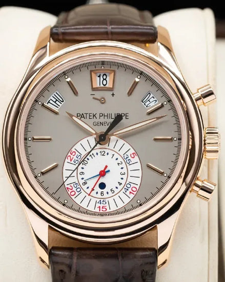 2011 Patek Philippe Annual Calendar 40MM Grey Dial Leather Strap (5960R-001)