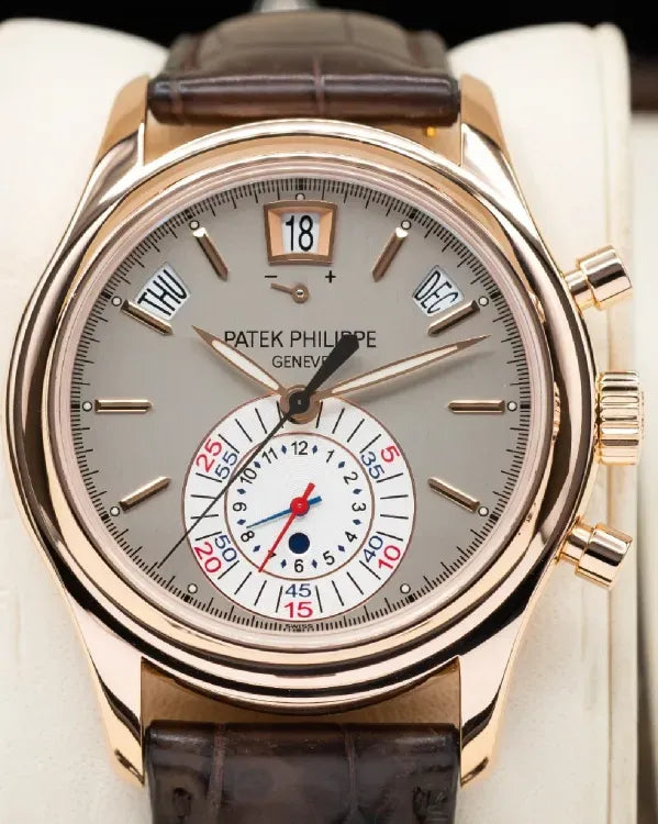 Patek Philippe Annual Calendar 40MM Nickel Dial Leather Strap (5960R-001)