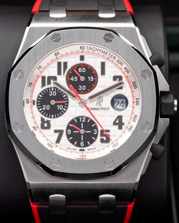 Audemars Piguet Royal Oak Offshore Chronograph 42MM White Dial Rubber Strap (26170ST)