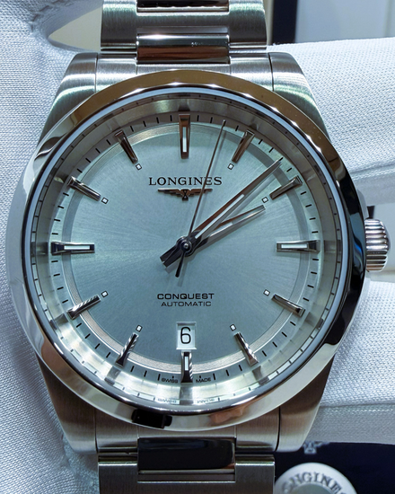 2025 Longines Conquest 41MM Silver Dial Steel Bracelet (L3.830.4.72.6)