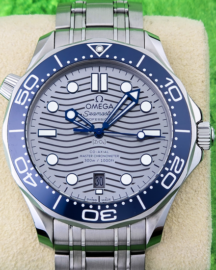 No Reserve - 2024 Omega Seamaster Diver 300M 42MM Grey Dial Steel Bracelet (210.30.42.20.06.001)