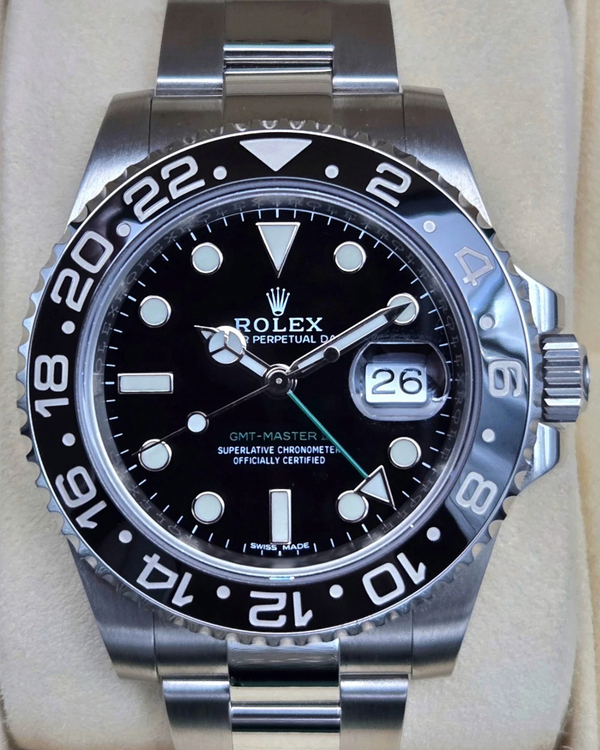 2019 Rolex GMT-Master II 40MM Black Dial Oyster Bracelet (116710LN)