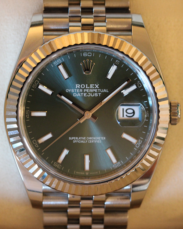 2025 Rolex Datejust 41MM Mint Green Dial Jubilee Bracelet (126334)