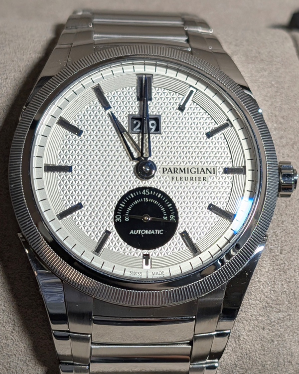 2022 Parmigiani Fleurier Tonda 42MM Silver Dial Steel Bracelet (PFC910-0000141-B00182)