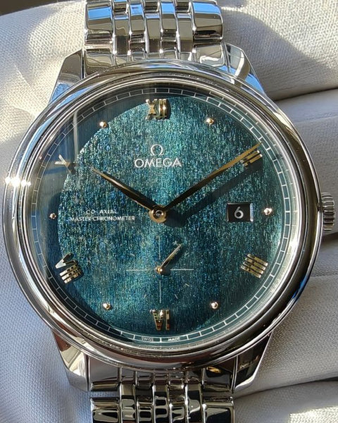 2025 Omega De Ville Prestige 41MM Green Dial Steel Bracelet
