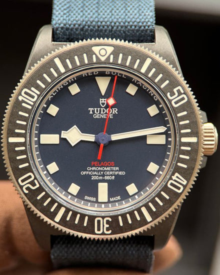 2024 Tudor Pelagos  FXD "Alinghi Red Bull Racing" 42MM Blue Dial Textile Strap (25707KN)