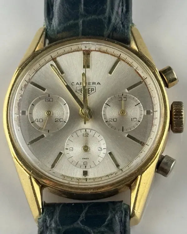Tag Heuer Carrera 36MM Silver Dial Leather Strap (2456)