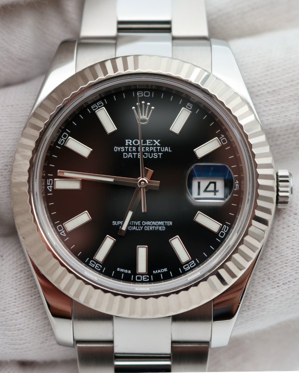 2014 Rolex Datejust II 41MM Black Dial Oyster Bracelet (116334)