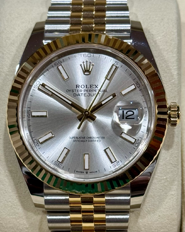 2025 Rolex Datejust 41MM Silver Dial Two-Tone Jubilee Bracelet (126333)
