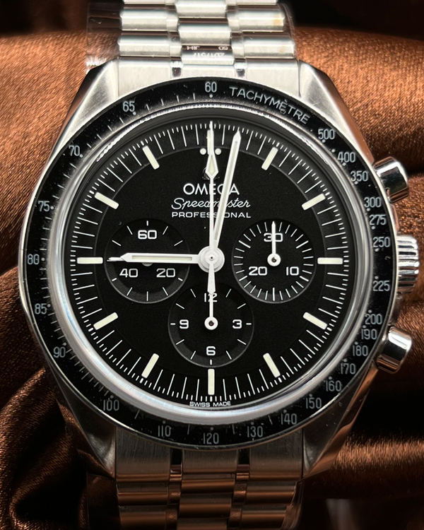 2023 Omega Speedmaster Professional Moonwatch 42MM Black Dial Steel Bracelet (310.30.42.50.01.002)