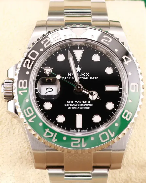 2024 Rolex GMT-Master II Date "Sprite" 40MM Black Dial Oyster Bracelet (126720VTNR)
