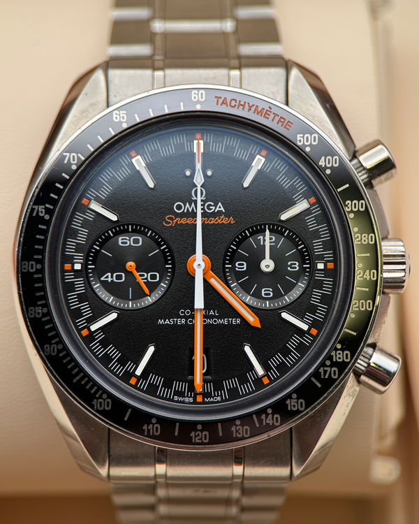 2018 Omega Speedmaster Racing 44.25MM Black Dial Steel Bracelet (329.32.44.51.01.001)