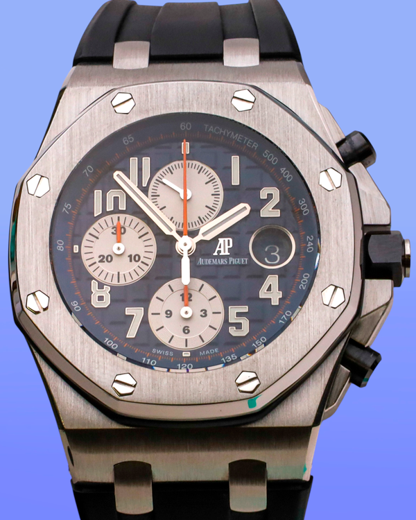 2015 Audemars Piguet Royal Oak Offshore 42MM Blue Dial Rubber Strap (26470ST.OO.A027CA.01)