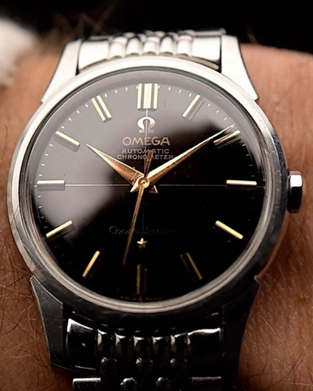 1961 Omega Constellation 34MM Black Dial Steel Bracelet (14381)